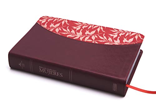 Biblia Reina Valera 1960 de Estudio para mujeres vino tinto-fucsia, símil piel | RVR 1960 Women Study Bible, Burgundy-Fuschia LeatherTouch