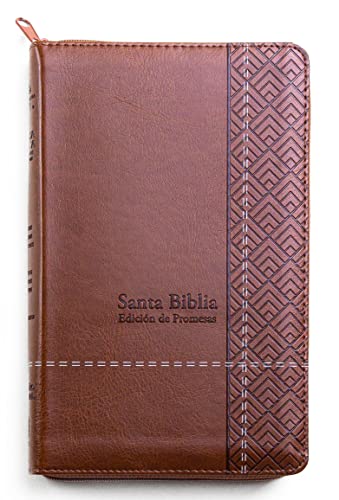 Santa Biblia de Promesas Reina Valera 1960 / Tamaño Manual / Letra Grande / Piel Especial Con Cierre / Café // Spanish Promise Bible Rv60 / Handy Size / Large Print / Leathersoft with Zipper / Brown