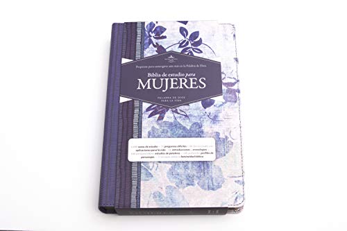 Biblia Reina Valera 1960 de Estudio para Mujeres. Tela impresa, azul floreado, con índice / Women Study Bible RVR 1960. Cloth over Board, Blue with Flowers, Indexed