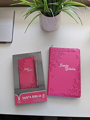 Santa Biblia NTV, Edición zíper, Flores rosa (SentiPiel) (Spanish Edition)