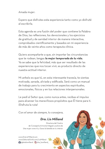 La Temporada Más Feliz de Mi Vida Agenda - Planner (Julio 2024 - Diciembre 2025): Guía Diaria Para El Crecimiento Espiritual Y La Sanidad Interior
