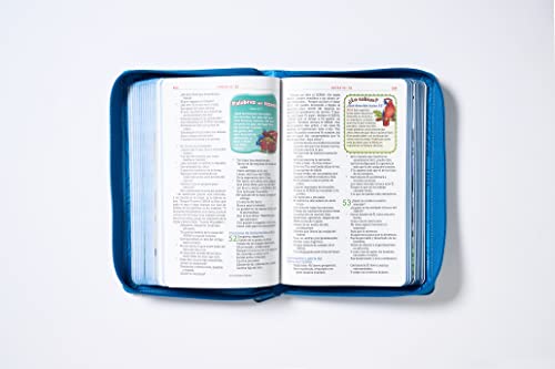 Nbla Biblia Aventura, Leathersoft, Azul, Interior a Color, Con Cierre