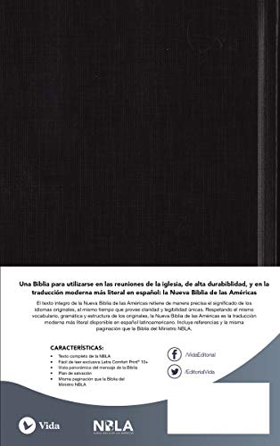 Nbla Biblia Congregacional, Tapa Dura, Negro