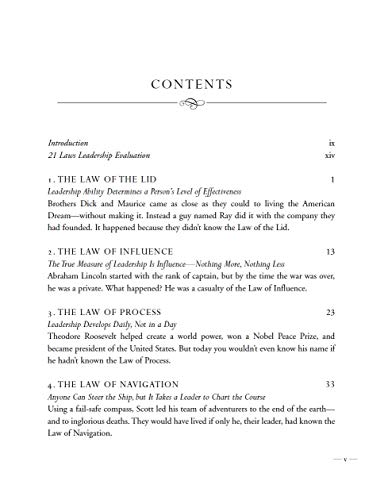 The 21 Irrefutable Laws Of Leadership Workbook