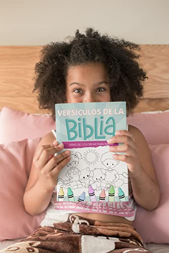 Versículos de la Biblia: Libro de colorear para niños (Spanish Edition)