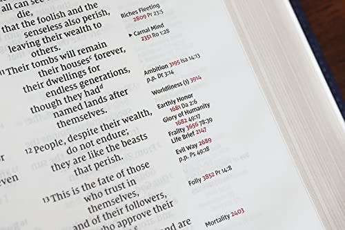 NIV, Thompson Chain-Reference Bible, Large Print, Leathersoft, Navy, Red Letter, Comfort Print