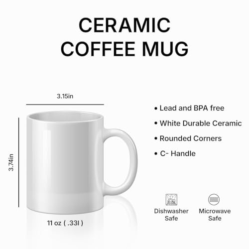 ▶ Taza de café cristiana inspiradora, regalo de fe religiosa para hombres y mujeres, taza de cerámica temática de las Escrituras con diseño floral, 11 onzas, color blanco