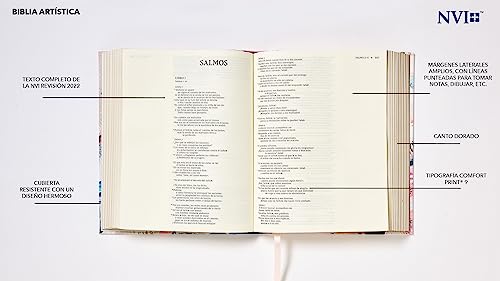 NVI, Santa Biblia, Revisión 2022, Edición Artística, Tapa dura, Palabras de Jesús en Rojo, Comfort Print