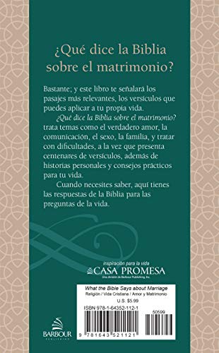 ¿Qué dice la Biblia sobre el matrimonio? (Spanish Edition)