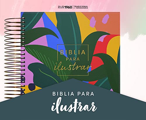 Reina Valera 1960 Biblia para ilustrar, floral símil piel | RVR 1960 Illustrating Bible, Floral, LeatherTouch