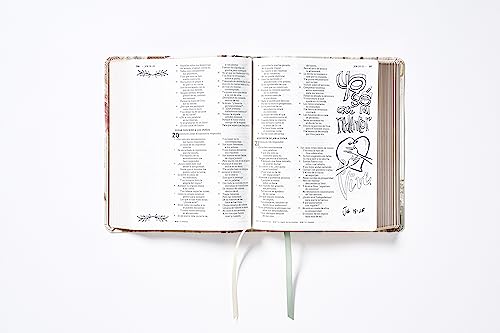 NBLA, Santa Biblia, Edición Artística Ilustrada, Leathersoft, Multicolor/Crema, Palabras de Jesús en Rojo, Comfort Print