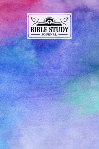 Bible Study Journal: Rainbow Watercolor Cover Bible Study Journal, A Christian Notebook and Workbook | 120 Pages, Size 6" x 9" Design By Astrid Bode