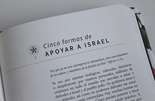 Biblia RVR 1960 letra grande, tela azul con flores tamaño manual (Tapa dura)