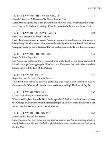 The 21 Irrefutable Laws Of Leadership Workbook