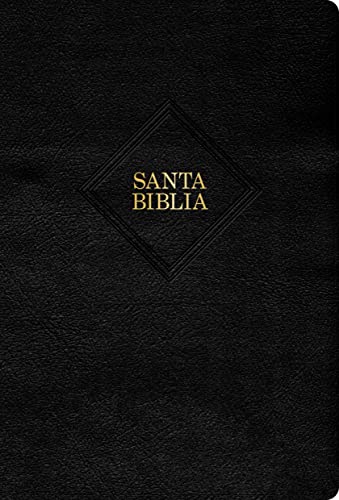 RVR 1960 Biblia letra grande tamaño manual, negra, piel fabricada (edición 2023)/ RVR 1960 HSGP Bible black bonded leather 2023 edition: Con Referencias. Nueva Tipografía.