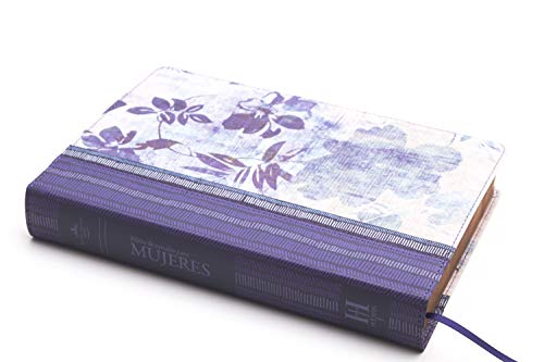 Biblia Reina Valera 1960 de Estudio para Mujeres. Tela impresa, azul floreado / Women Study Bible RVR 1960. Cloth over Board, Blue with Flowers