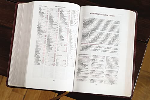 NIV, Thompson Chain-Reference Bible, Handy Size, Leathersoft, Burgundy, Red Letter, Comfort Print