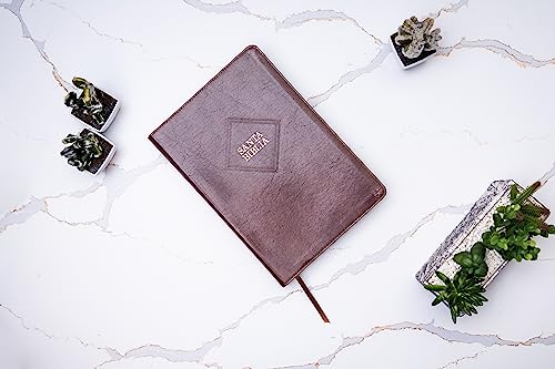 RVR 1960 Biblia letra supergigante edición 2023, marrón piel fabricada / RVR 1960 Super Giant Print 2023 edition Bible Brown Bonded Leather: Con Referencias. Nueva Tipografía