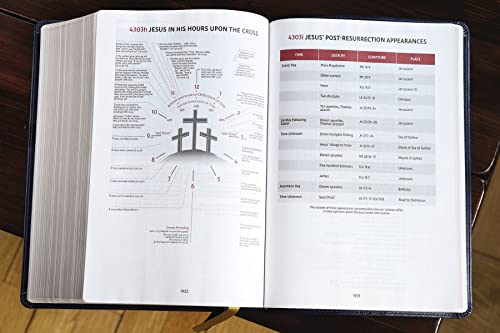 NIV, Thompson Chain-Reference Bible, Large Print, Leathersoft, Navy, Red Letter, Comfort Print