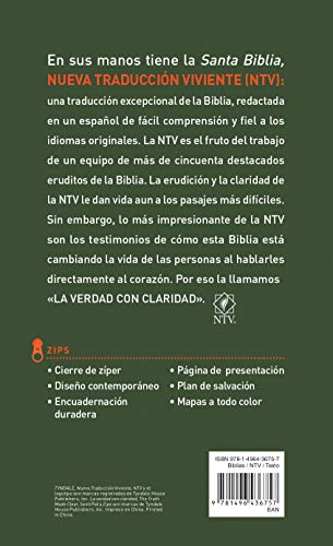 Santa Biblia NTV, Edición zíper, Bosque (SentiPiel, Verde) (Spanish Edition)