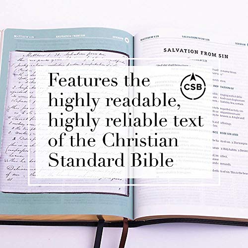 CSB Spurgeon Study Bible, Black/Brown Leathertouch(r): Study Notes, Quotes, Sermons Outlines, Easy-To-Read Font