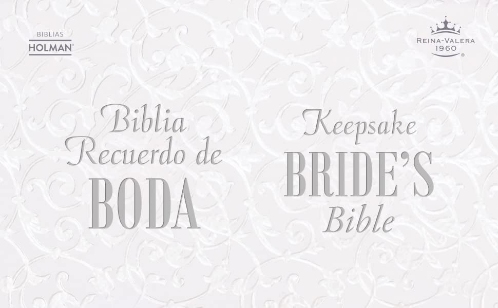 Rvr 1960 Biblia Recuerdo de Boda, Blanco/Lino/Encaje Símil Piel