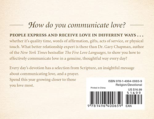 The One Year Love Language Minute Devotional