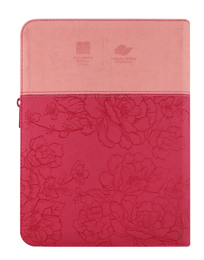 BIBLIA LETRA GIGANTE RV1960 ROSA PALOMA CON CIERRE INDICE PJR