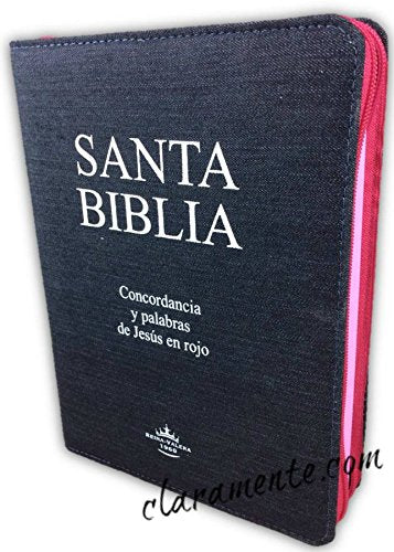 Santa Biblia Letra Gigante Jean con cierre y concordancia, Reina-Valera 1960, RagBook, rosa