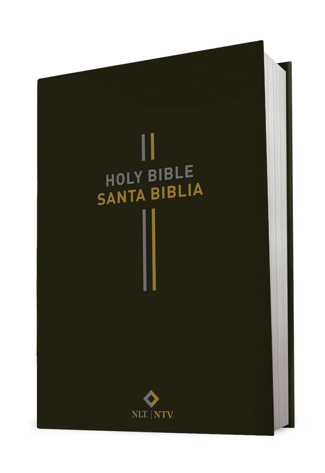 Bilingual Bible / Biblia Bilingüe Nlt/Ntv (Hardcover, Black)