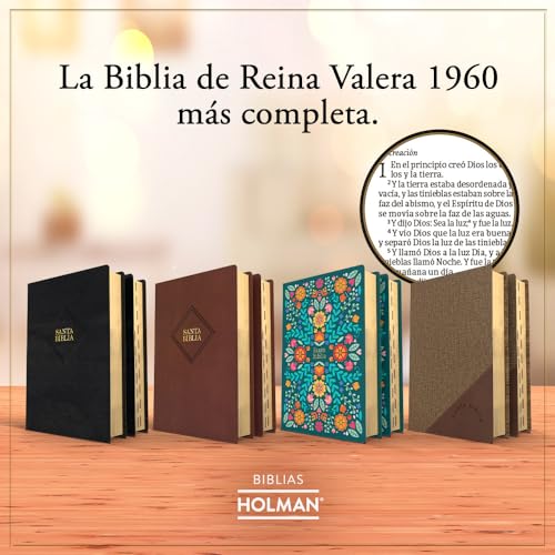 Biblia Reina Valera 1960 Tamaño manual. Letra grande, piel fabricada, negro / Hand Size Bible RVR 1960. Giant Print, Bonded Leather, Black