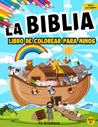 Libro para Colorear con Historias Bíblicas: Libro Cristiano para Colorear para Niños con Ilustraciones Bíblicas de las Escenas más Memorables del Antiguo Testamento (Spanish Edition)