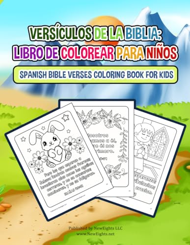 Versículos de la Biblia: Libro de colorear para niños: Spanish Bible Verses Coloring Book for Kids