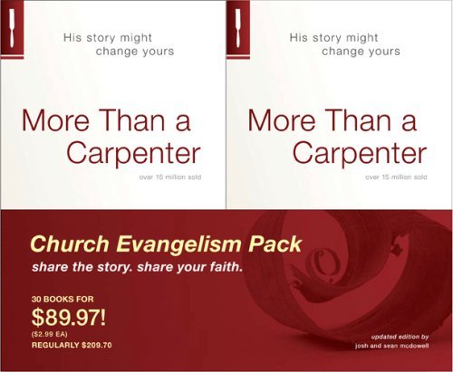 More Than a Carpenter, Church Evangelism Pack 30-Pack by Josh D. McDowell (2009-06-01)