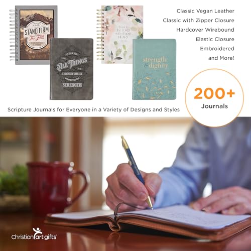 Classic Faux Leather Journal for I Know the Plans Jeremiah 29:11 Bible Verse Bible Verse Brown Inspirational Notebook, Lined Pages W/Scripture, Ribbon Marker, Zipper Closure