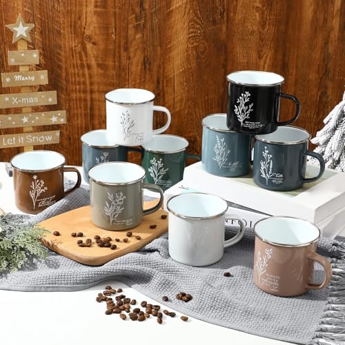 ▶ 20 tazas de café cristianas a granel de 12 onzas con versículo bíblico esmaltado, citas religiosas, regalos de agradecimiento a los empleados, para mujeres, hombres, compañeros de trabajo