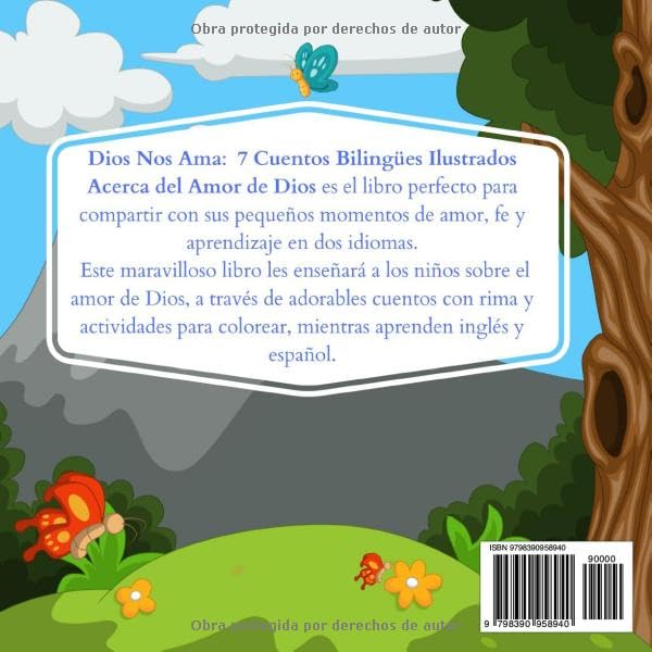 Dios Nos Ama: 7 Cuentos Bilingües Ilustrados Acerca del Amor de Dios - Historias Infantiles para Aprender Inglés y Español - Para niños de 2 - 6 Años ... para niños en español) (Spanish Edition)