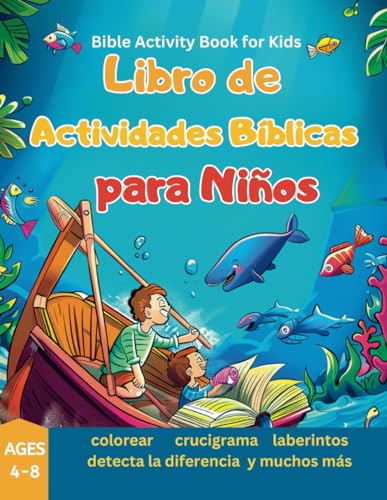 Libro de Actividades Bíblicas para Niños: Bible Activity Book for Kids (Libros en Español Para Niños: Church Children Sunday School Supplies) (Spanish Edition)