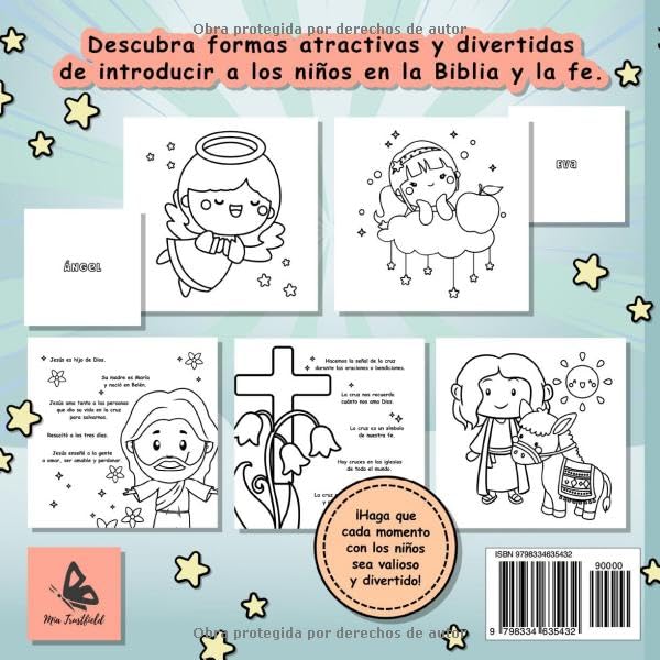 Biblia para Niños en Español: Mi Libro de Historias Bíblicas para Colorear para Niñas y Niños (Spanish Edition)