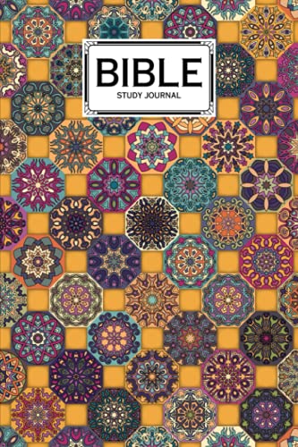 Bible Study Journal: Mandalas Cover Bible Study Journal, A Christian Notebook and Workbook | 120 Pages, Size 6" x 9" Design By Astrid Bode