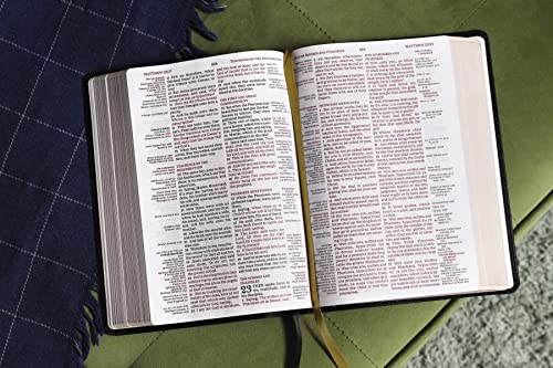 KJV, Thompson Chain-Reference Bible, Leathersoft, Black, Red Letter, Comfort Print