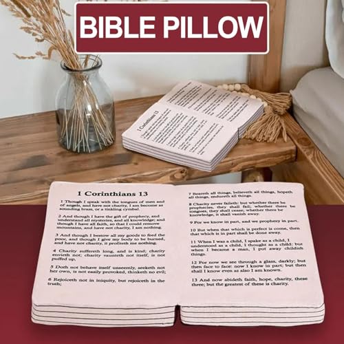 Juguete De Peluche De Libro - Juguete De Peluche De La Santa Biblia,Peluche Relleno Con Versículos Bíblicos - Adornos Para Sofá De 33 Cm/13 Pulgadas, Juguete De Peluche Con Libro De Fantasía Para Niño