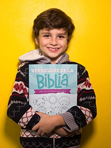 Versículos de la Biblia: Libro de colorear para niños (Spanish Edition)