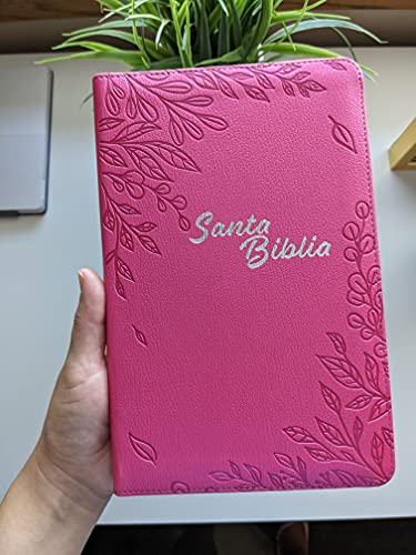 Santa Biblia NTV, Edición zíper, Flores rosa (SentiPiel) (Spanish Edition)