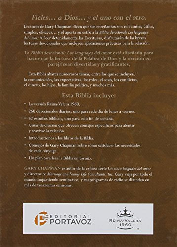 Biblia Devocional Lenguajes del Amor-Rvr 1960