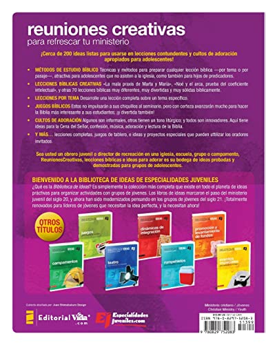 Biblioteca de ideas: Reuniones: Creativas, lecciones biblicas e ideas para adorar (Especialidades Juveniles / Biblioteca de Ideas) (Spanish Edition): 49