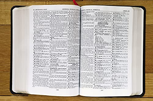 KJV, Thompson Chain-Reference Bible, Handy Size, Bonded Leather, Black, Red Letter