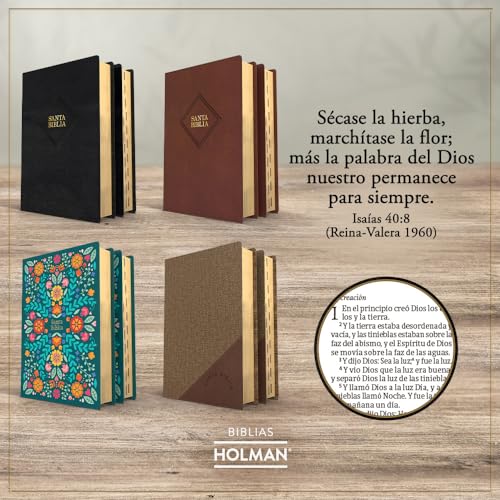 Biblia Reina Valera 1960 Tamaño manual. Letra grande, piel fabricada, negro / Hand Size Bible RVR 1960. Giant Print, Bonded Leather, Black