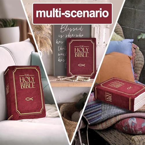 Juguete De Peluche De Libro - Juguete De Peluche De La Santa Biblia,Peluche Relleno Con Versículos Bíblicos - Adornos Para Sofá De 33 Cm/13 Pulgadas, Juguete De Peluche Con Libro De Fantasía Para Niño