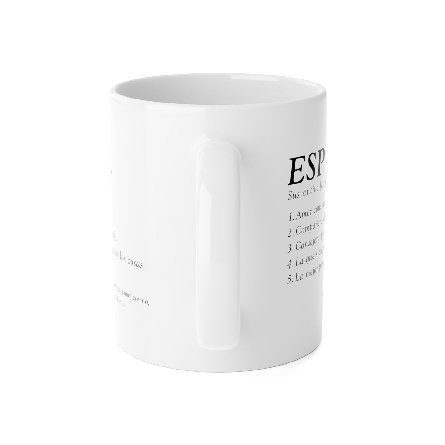 ▶ Taza Cerámica 11 oz Definicion Esposa con Frase Divertida Tierna para Mujer Especial en tu Vida Detalle Romántico Pareja Diseño Creativo Emotivo Ideal Café Té Chocolate Cerámica Amor Diario